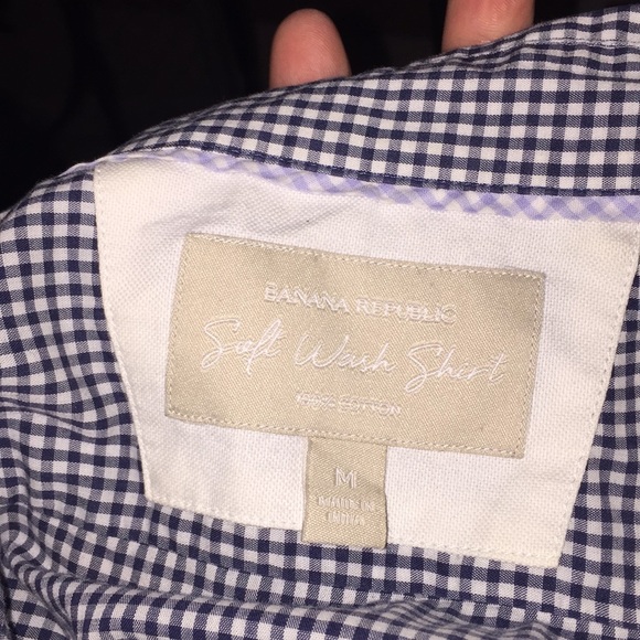 Springtime button down -gingham pattern - Picture 2 of 5